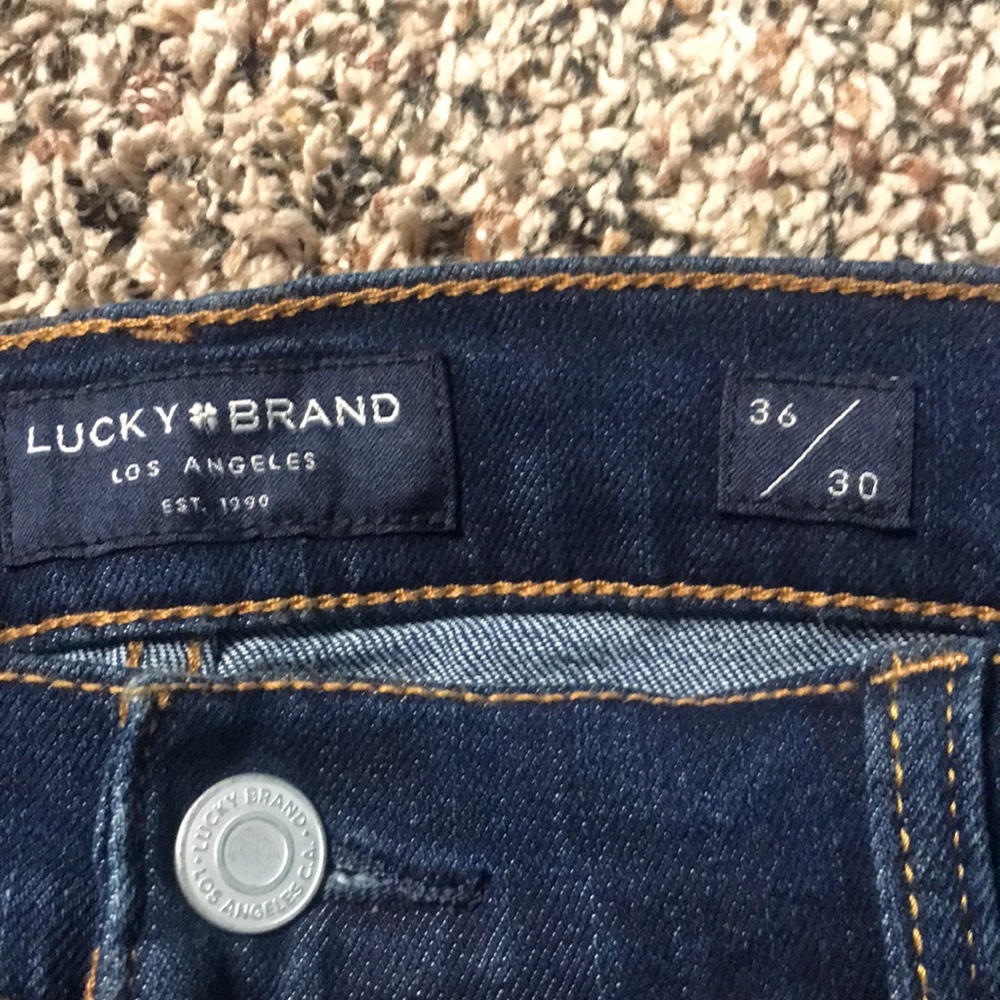 Mens Lucky Brand 410 Athletic Slim stretch jeans in Classic dark wash | NWT - Picture 6 of 7